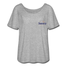 Load image into Gallery viewer, Women’s Flowy T-Shirt - heather gray
