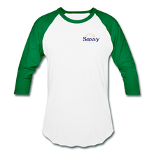 Load image into Gallery viewer, Support Squad Baseball T-Shirt - white/kelly green