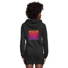 Load image into Gallery viewer, Simplified and Sassy Women's Hoodie Dress - heather black