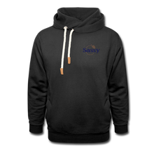 Load image into Gallery viewer, Sassy Shawl Collar Hoodie - black