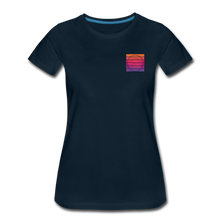 Load image into Gallery viewer, Simplified and Sassy Women’s Premium Organic T-Shirt - deep navy
