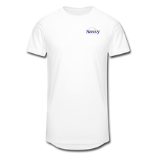 Load image into Gallery viewer, Men’s Long Body Sassy Support Squad Member Tee - white
