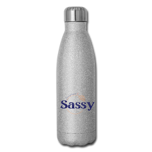 Load image into Gallery viewer, Insulated Stainless Steel Water Bottle - silver glitter
