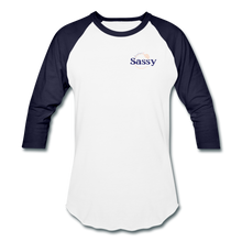 Load image into Gallery viewer, Support Squad Baseball T-Shirt - white/navy
