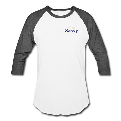 Support Squad Baseball T-Shirt - white/charcoal