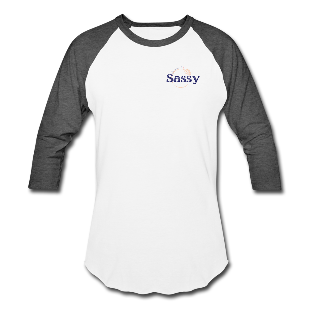 Support Squad Baseball T-Shirt - white/charcoal